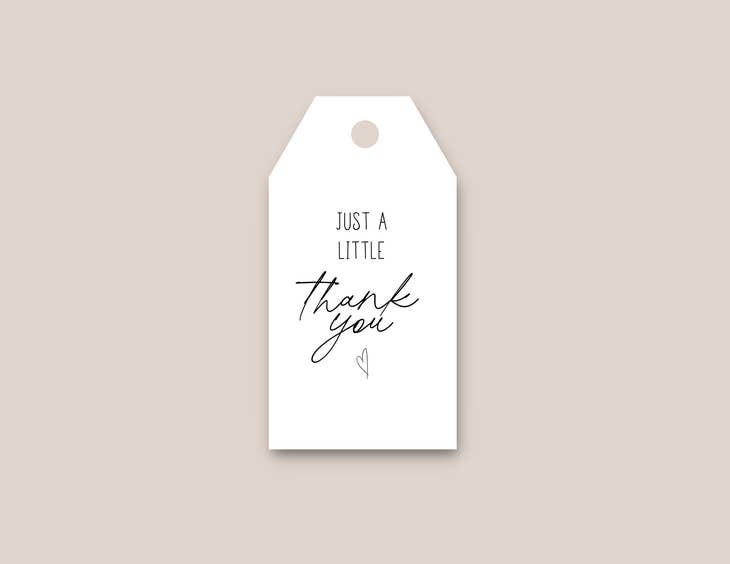 Just A Little Thank You - Gift Tags
