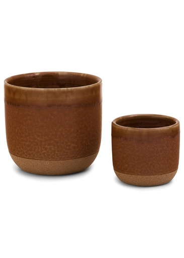 Planter Sm Ceramic Rust
