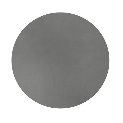 Studio Leather Round Placemat Charcoal
