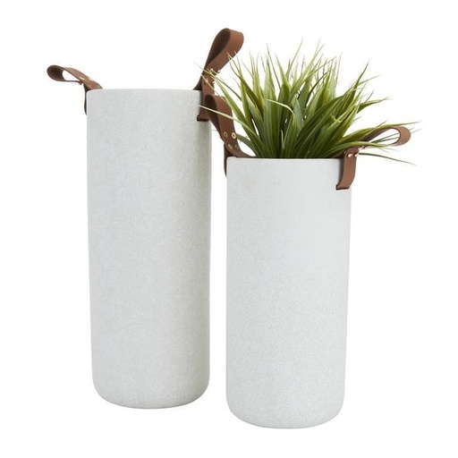 Vase ceramic off white